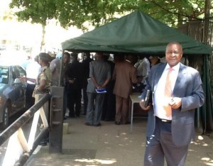 Bukenya through security at parliment