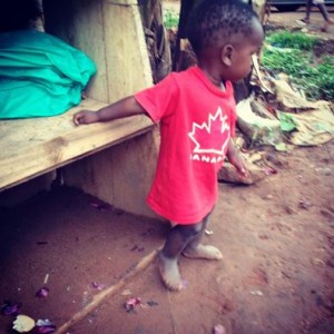 Child in slum