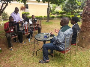 Lukwago addresse media at home