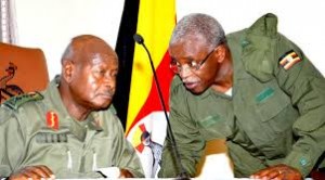 File Photo: Mbabazi ngali ne Museveni