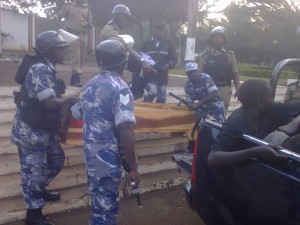Youth arrested in coffin