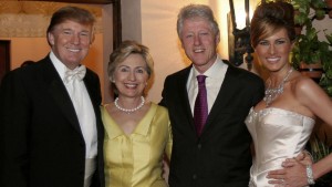 File photo: Famile ya Clinton ne trump 